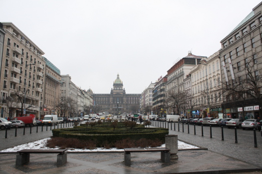 Прага: Вацлавская площадь