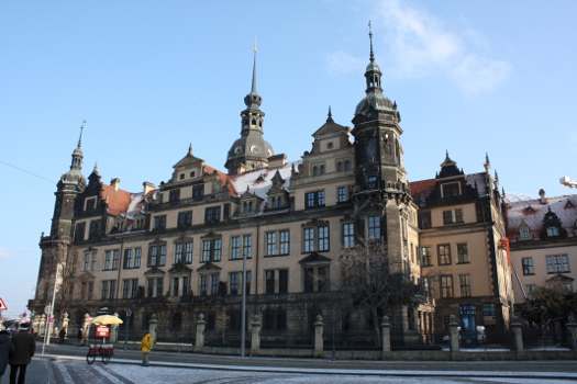 Дрезден: замок-резиденция, западная сторона